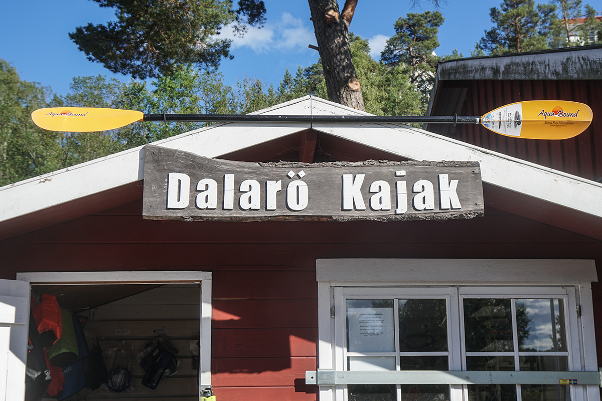 paddla kajak på Dalarö