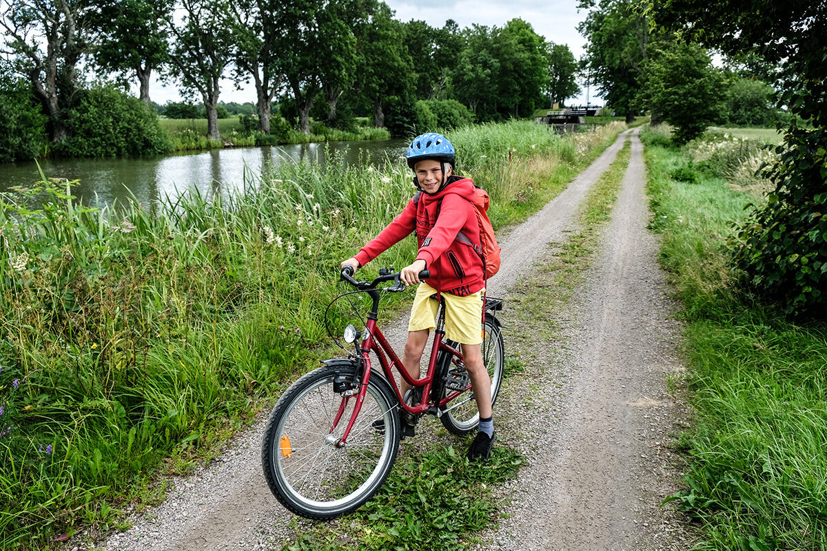 cykla längs göta kanal med barn1