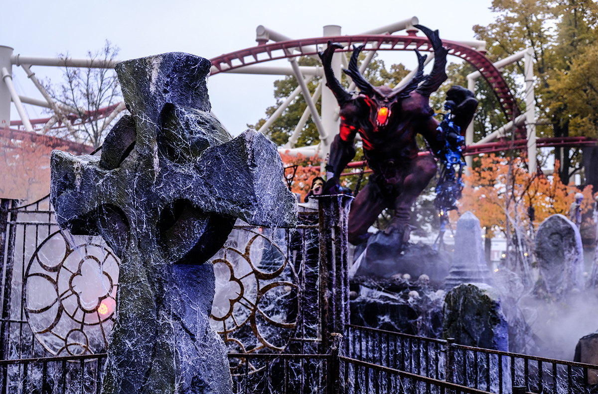 Gröna Lund Halloween Lustiga Huset