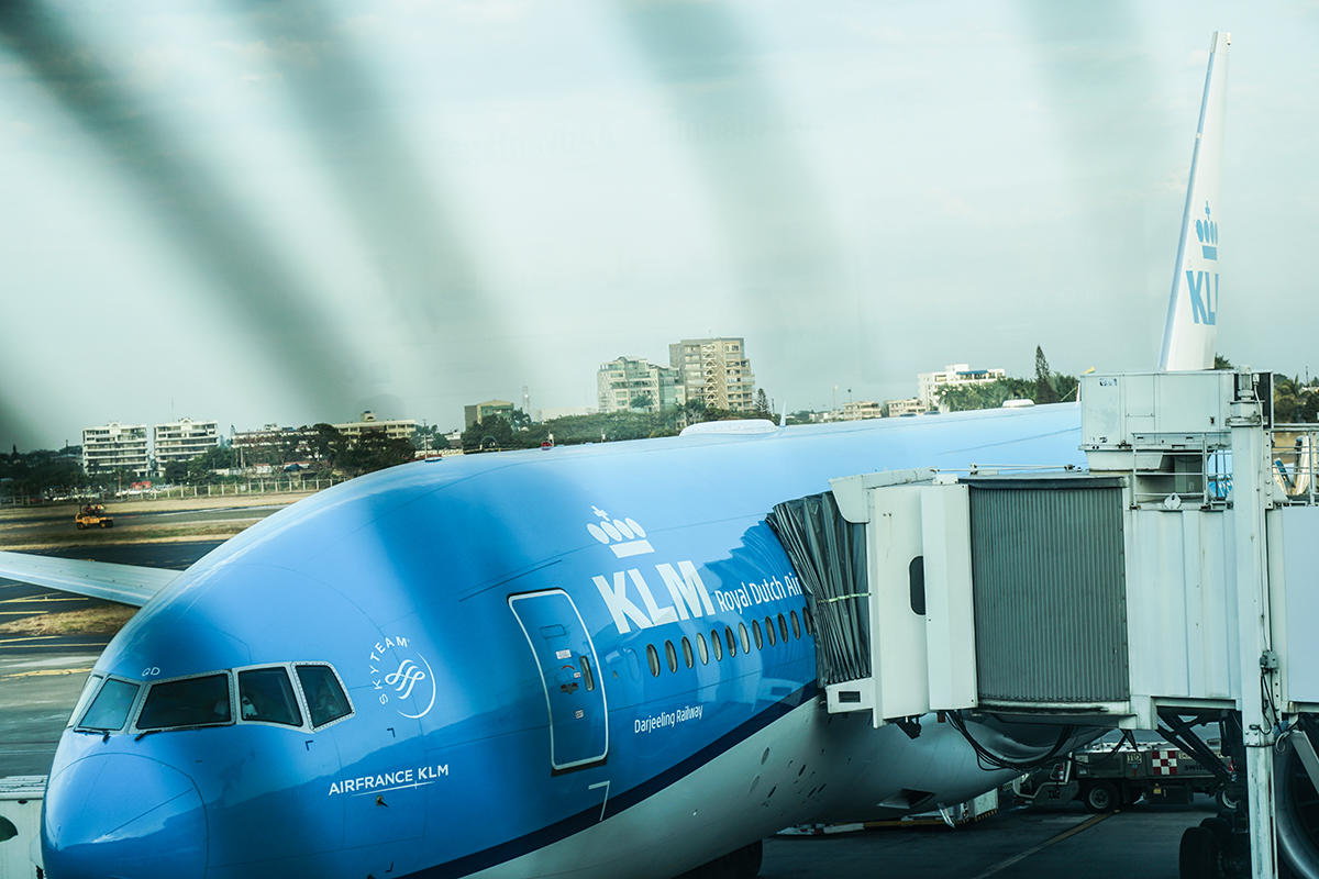 KLM flygplan