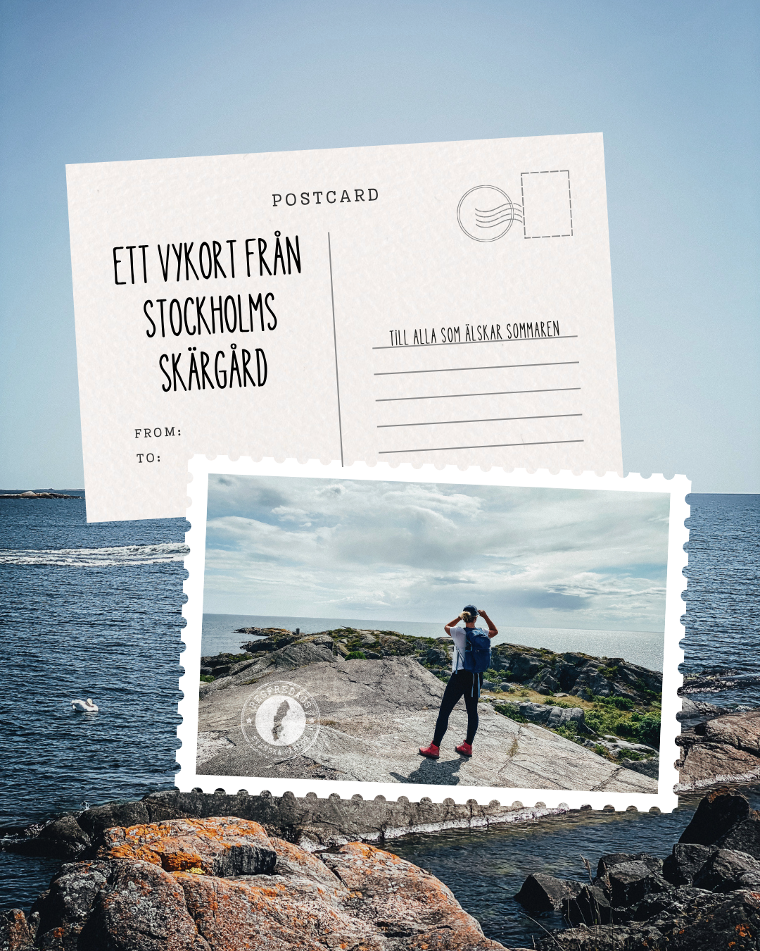 vykort från Stockholm skärgård